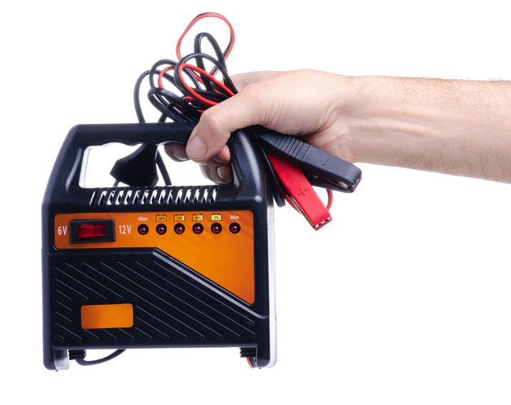 Trickle battery charger for a car
